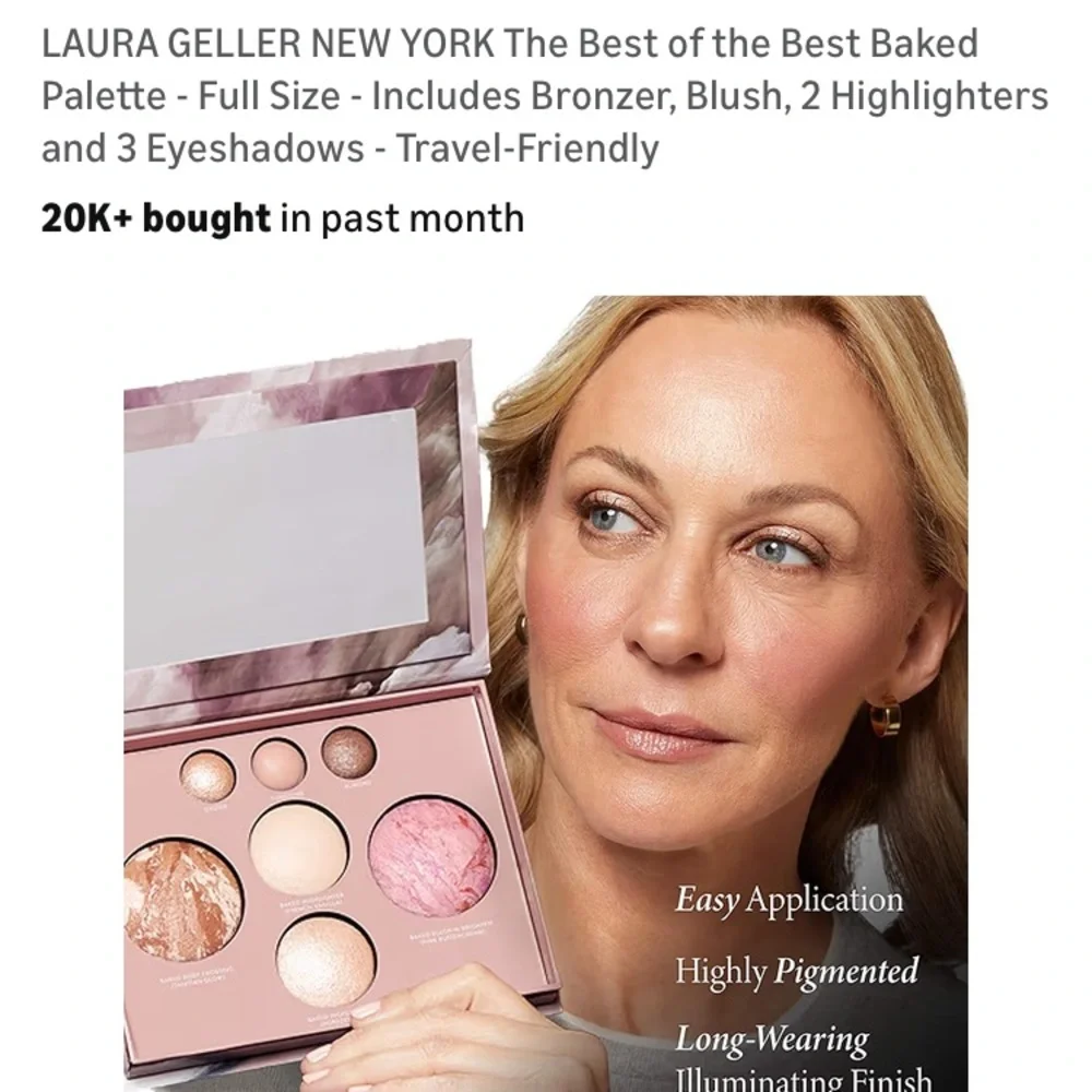 Laura Geller Baked Palette - Bronze, Pink, Cream